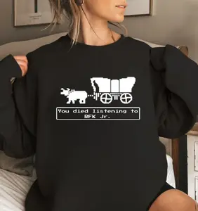 You Listened to RFK Jr. Oregon Trail Sweatshirt - Hoodie, FDT Liberal Sweatshirt, Political Humor Funny Vintage Game Humorous Anti Trump Hoodie