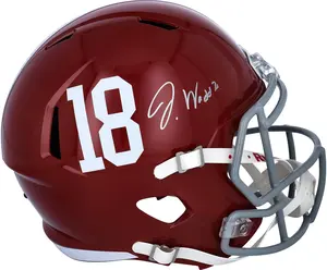 Jaylen Waddle Alabama Crimson Tide Autographed Riddell Speed Replica Helmet - Fanatics Authentic Certified