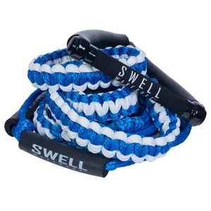 SWELL Wakesurf Premium Braided Wakesurf Rope - 25 ft Adjustable Length