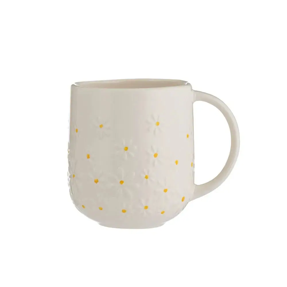 Mason Cash Daisy Classic Ceramic Coffee Mug - Reusable Ceramic Drinkware, Washable Kitchenware for Home Morning Routine, Daisy & Botanical Themed Design, Classic Coffee Mugs