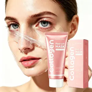Collagen Wrapping Peel Off Facial Mask - Elasticity & Hydration Care, Reduces Sagging & Dullness - Hydrolyzed Collagen for Glowing Skin, with Collagen+Niacinamide+Hyaluronic acid