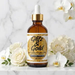 Glitz & Gold Hair Care For The Soul Miracle Hair Growth Oil - Natural Ingredients for Healthy Hair Growth