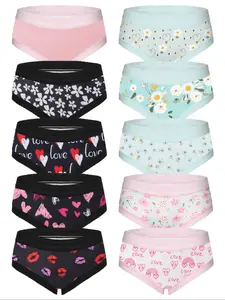 Christmas Lucky Underwear Set of 10, Knit Lightweight Skin-Friendly Material, Medium Stretch Not Tight, Perfect Christmas Gift Unbound