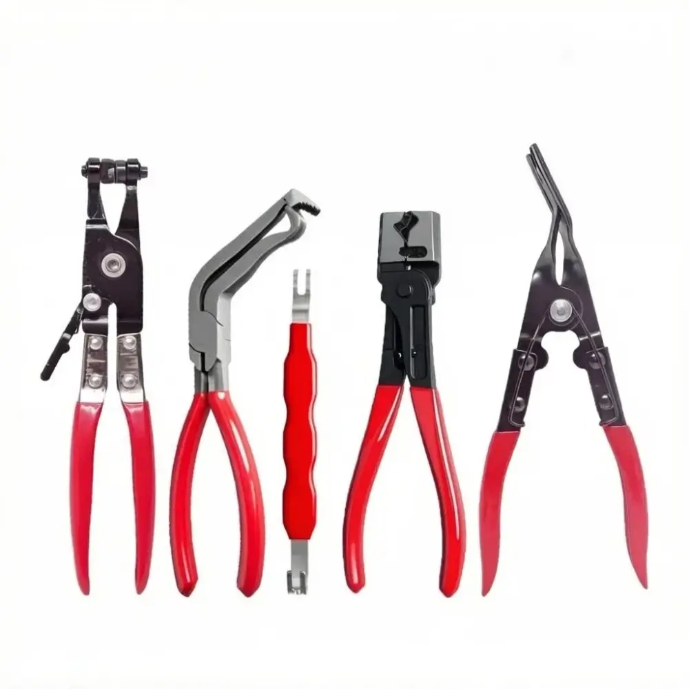 Automotive Electrical Disconnect Pliers Kit, Heavy Duty Auto Repair Plier,High-Carbon Steel Connector Separator 60 ° Pliers,Hose Clamp Plier,Car Trim Clip Removal Pliers,Plug Release Tool and Wire Terminal Removal Kit, Terminal Remover Tool, Hand Tools