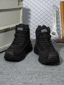 Men's Fashion Boots, Stylish Casual Shoes for Daily Wear, Comfortable and Trendy Footwear for Men, Perfect for All Seasons, Tactical Combat Boots
