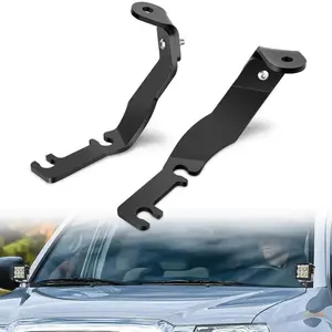 Nilight Ditch Light Brackets Hood Hinges Mount Bracket Kit for Auxiliary Offroad LED Pod Work Lighting on Toyota Tacoma 1995 1996 1997 1998 1999 2000 2001 2002 2003 2004
