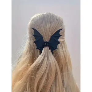 Bat Design Hair Claw, Punk Style Hair Accessories for Women & Girls, Daily Clothing Decor, Perfect Halloween Gift, Halloween Hair Accessories, Themed Event Accessory, Punk Style Hairpin