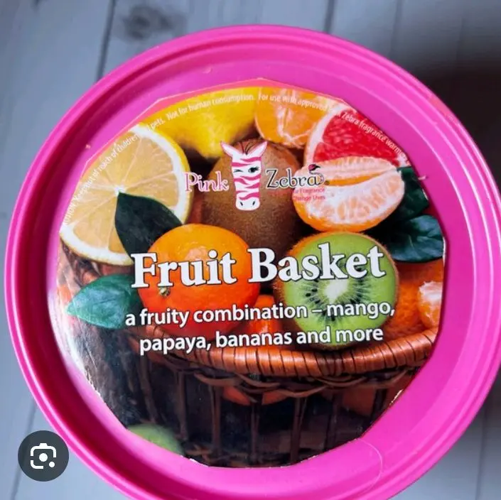 Pink Zebra Fruit Basket Wax Melts - Candle Decor for Home, Perfect for Serving Fruit, Easy to Use & Clean