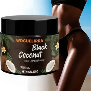 Deep Coconut Oil Bronzer Gel, Quick-Drying, Face & Body, Moisturizing, Long-Lasting, No Odor, Self-Tanning, Sunless Tanning, Sunless Self Tanner