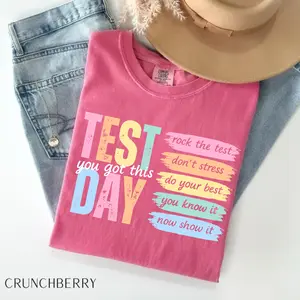 Test Day Teacher Shirt, State Testing Comfort Colors TShirt, Test Coordinator Final Exam Week Teacher Team T-Shirt, Motivational Inspiration