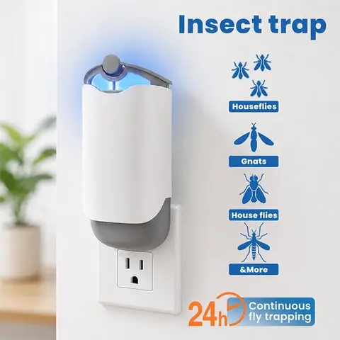 Portable Indoor Mosquito Killer Light Set - Silent UV Insect Lure, Ambient Night Light, Adhesive Glue, High-Capacity Trap, Anti-Mosquito Indoor Insect Control, Bug Control Solutions for Household Use, Fits Zevo M364, M364A, Max Series