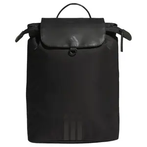 Adidas Iconic Logo Backpack with Extended Zipper in Polyester for Women in Black