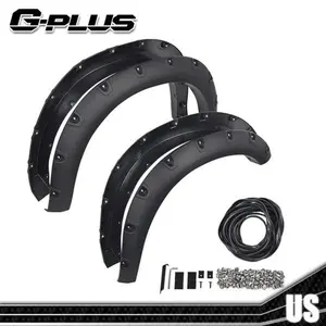 Fit For 2019-2024 Ram 2500 3500 4Pcs Bolt-Riveted Style Fender Flares