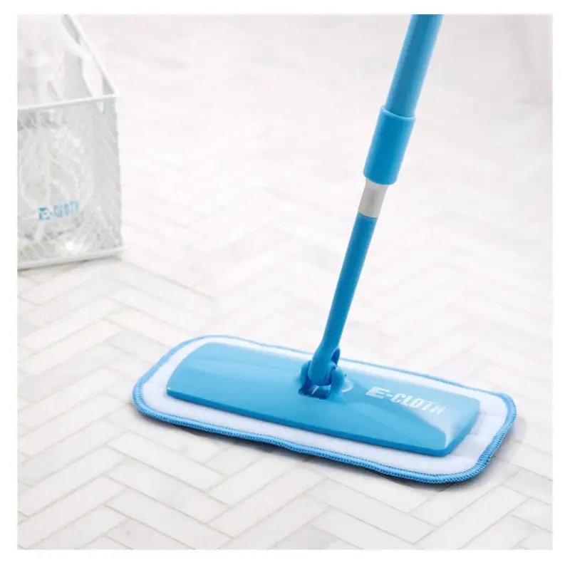 Flat Microfiber Floor Mop with Washable Pads – 360° Rotating, Wet & Dry Cleaning