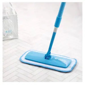 Flat Microfiber Floor Mop with Washable Pads – 360° Rotating, Wet & Dry Cleaning