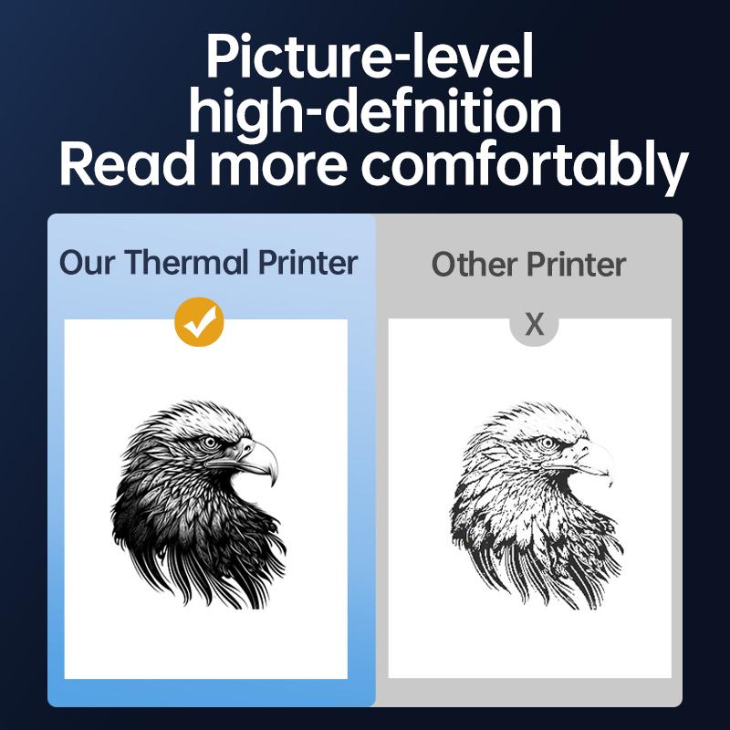 Tattoo Template Printer Thermal Printer DIY Tattoo, Wireless Mini Tattoo Transfer Printer, Compatible With Smartphones And IOS, Comes With 5 A4 Tattoo Papers, 5 Printing Papers, Perfect Holiday Gift