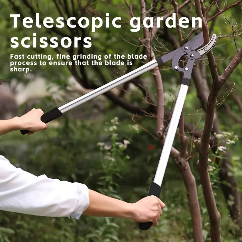 1pc Hedge Branch Cutter Garden Pruning Shears High Branch Pruning Tool Household Long-Handled Lawn Branch Cutter Shaping Hedges