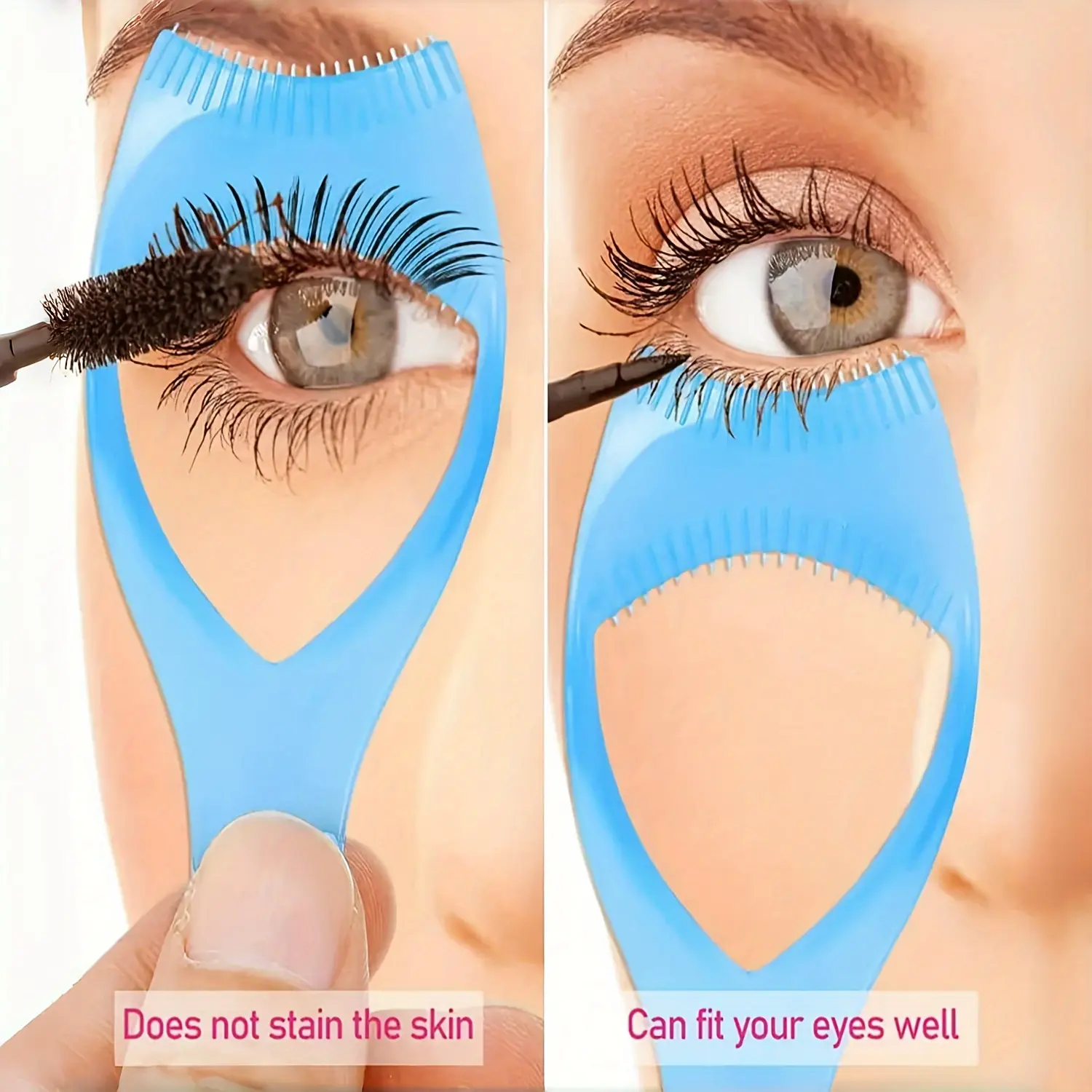 3-In-1 Crystal Eyelash & Eye Shadow Makeup Tool, Multi-Functional Eyeliner Aid, Perfect Lashes, Fragrance-Free Plastic Brush, Cosmetic Makeup Tool, Beauty Lash Curler