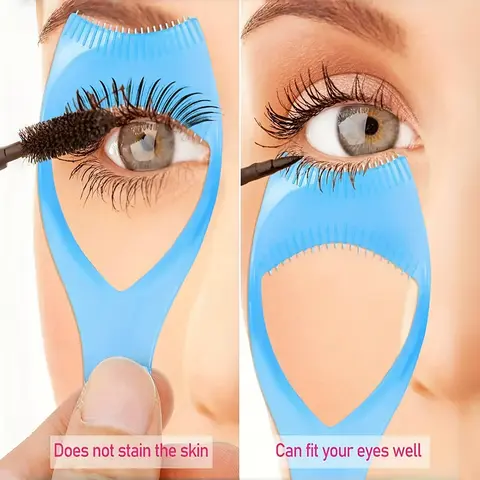 3-In-1 Crystal Eyelash & Eye Shadow Makeup Tool, Multi-Functional Eyeliner Aid, Perfect Lashes, Fragrance-Free Plastic Brush, Cosmetic Makeup Tool, Beauty Tools, Beauty Lash Curler