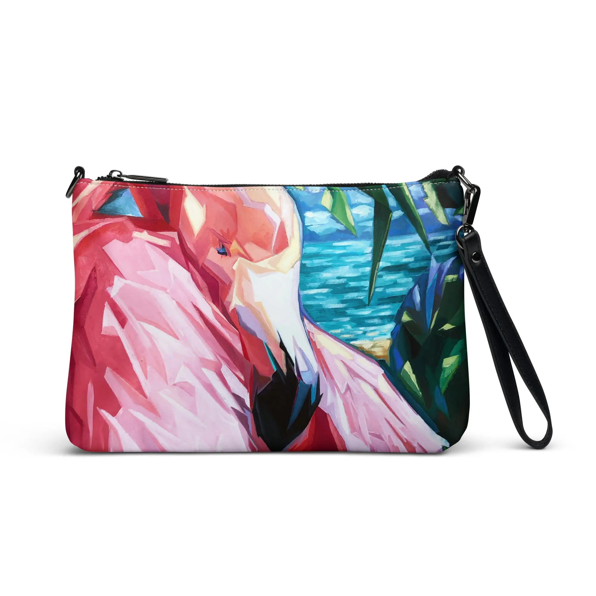Painted Flamingo Crossbody bag