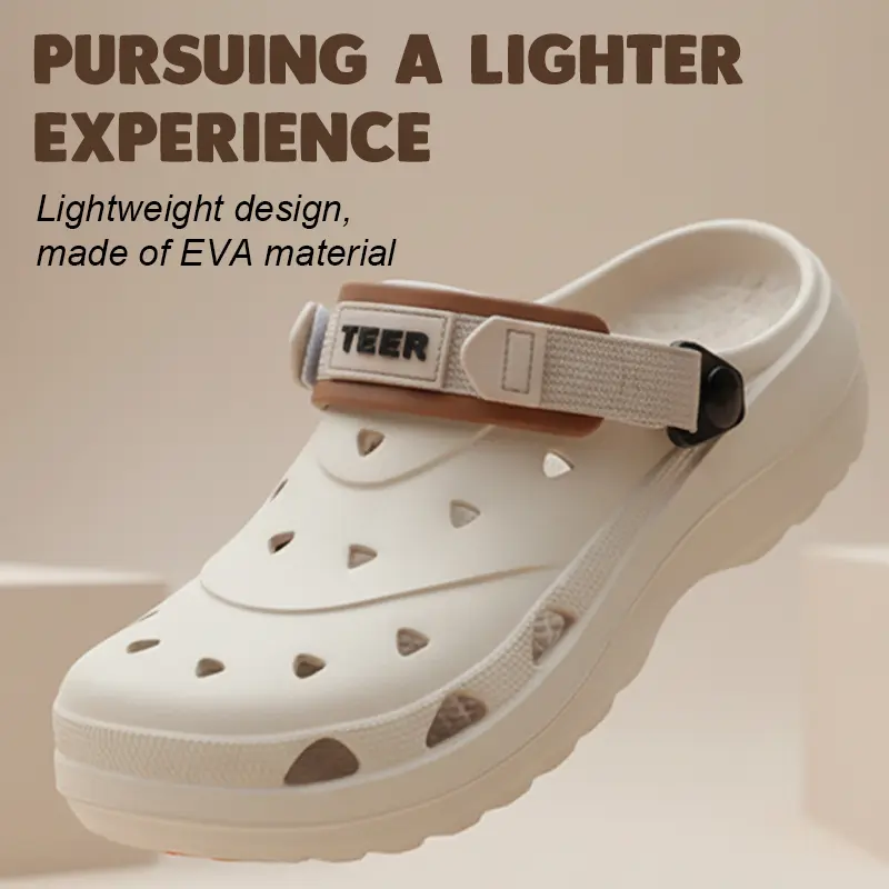 TEER 2026 Men's Professional Work Clogs - Sturdy Work Gear & Premium Walking Shoe, Lightweight, Non‑Slip, Waterproof, Breathable, Soft, Arch Support Shoes for Hospitals, Outdoors | Summer Swimming Cute Chic Casual Chic Driving Must‑Have, Laces