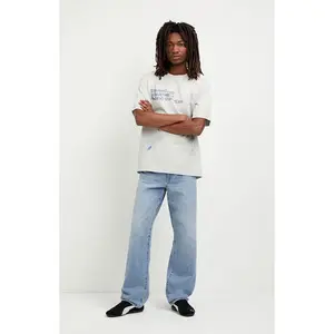 Pacsun Men's Logan Relaxed Straight Jeans Light Blue