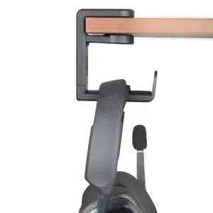 Gaming Headphone Stand, Headset Hook Holder, Desk Mount, Universal Headset Bracket with Adjustable Rotating Arm Clamp, Headset Hanging Holder