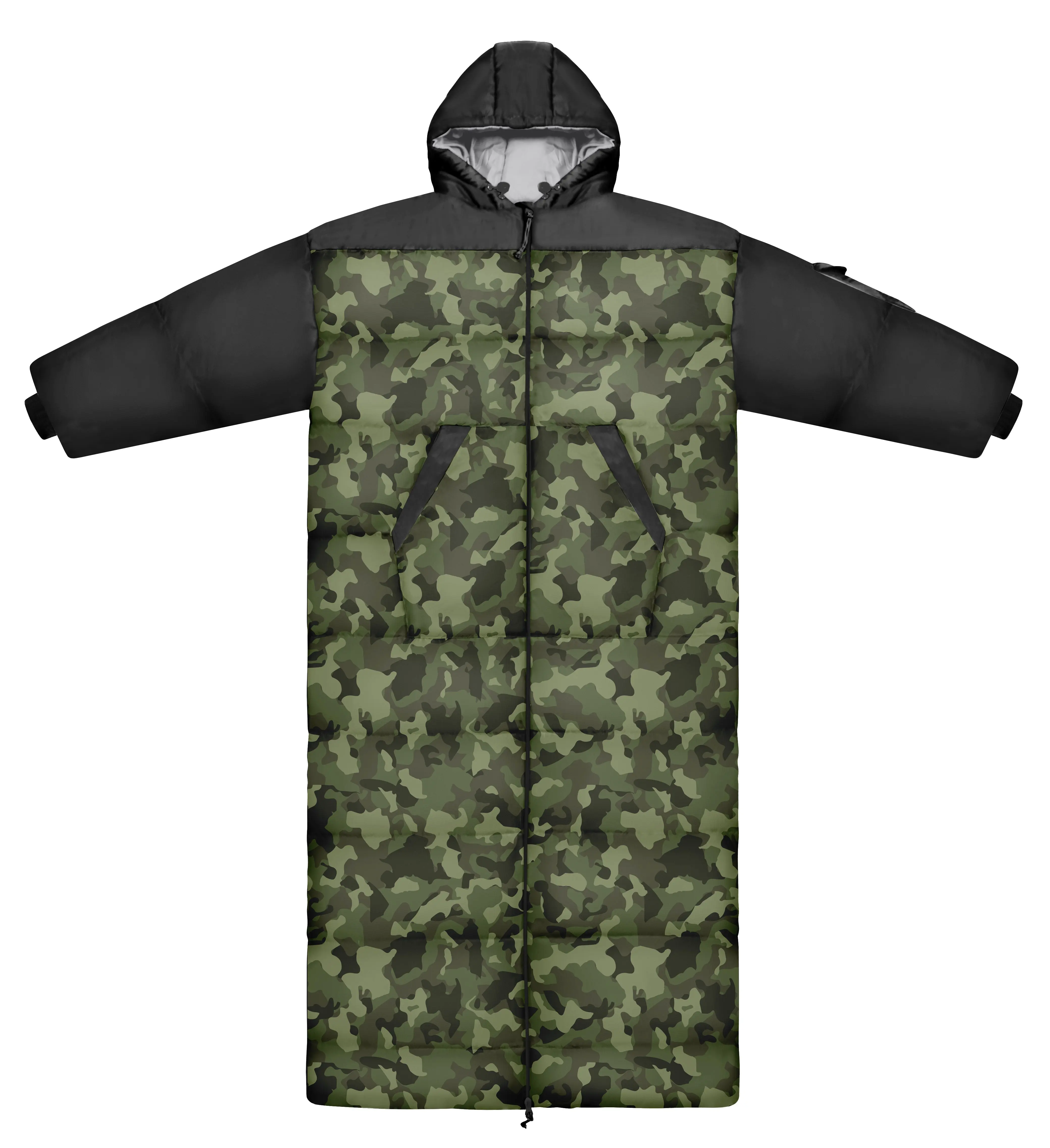 Camo Long Sleeve Sleeping Bag Jacket L-XXL