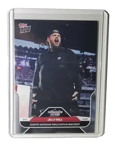 Jelly Roll 2025 Topps Now #85 WWE Card In-Ring Debut Trading Card Mint / Gem
