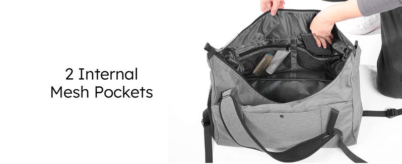 Kookoomia Gym Bag with Shoes Compartment and Wet Pocket Convertible Duffle Bag and Gym Backpack Waterproof Sports Bag with 2 Bottle Holders Multipurpose Weekender Overnight Backpack for Men