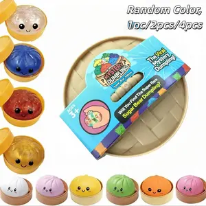 Smiley Dumpling Soft Set, Soft Squishy, Kawaii Squishies, Colorful Sensory Stress Relief Collection, Random Soft Gift Box, Party Gifts and Collectibles, Plush Toy Sale