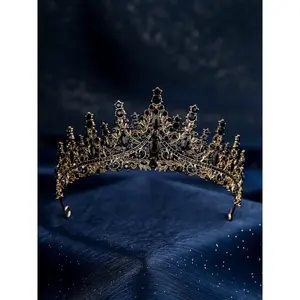 Elegant Vintage Style Bride Crown Alloy Rhinestone Material Perfect for Weddings & Birthday Parties Wedding Accessories