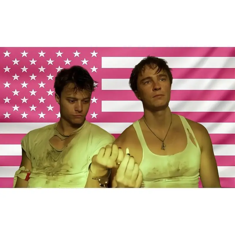 Flag Drew JJ Tapestry Pink Rafe America Funny Starkey Cameron Maybank Flag poster with 4 Brass Grommets for College Dorm Decor, Room Decor Flag Merch Gift 40in*60in Tapestry