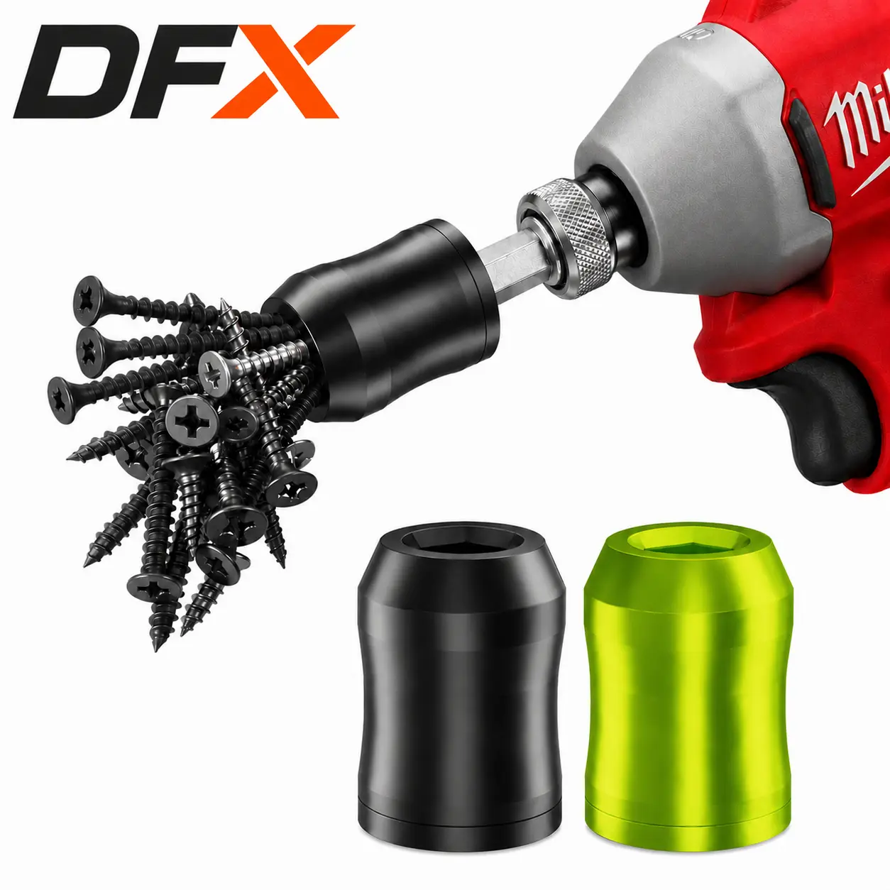 Strong Magnetic Screw Ring: 1/4 Inch/ 6.35 mm Universal Magnetic Screw Holder - Removable Magnetic Screwdriver Drill Bit Holder for Hex Screwdriver and Power Bits