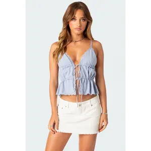 Candace Tie Front Tank Top