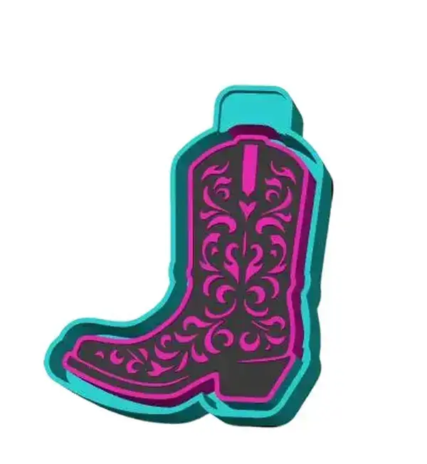 Western Cowboy Boot Freshie Mold Western Cowboy Boot Freshie Mold