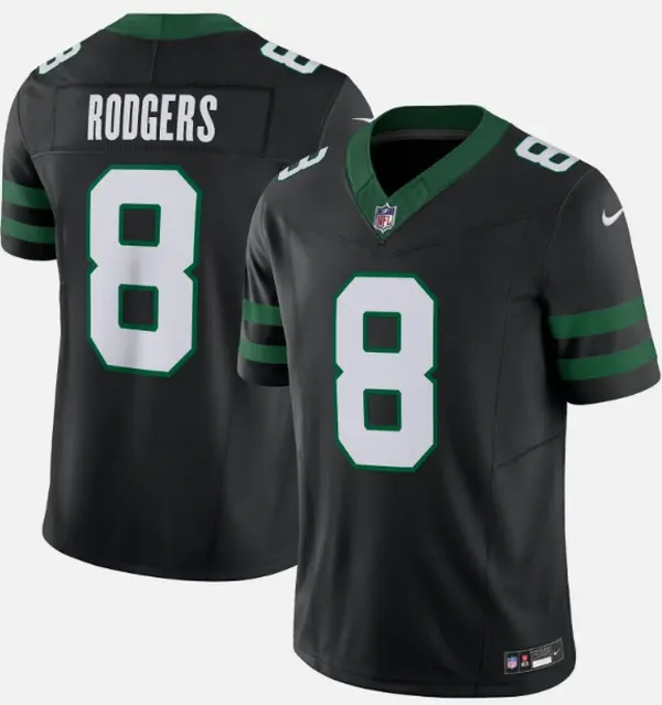 Aaron Rodgers New York Jets Alternate Game Jersey - Legacy Black