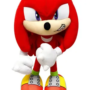 Sonic The Hedgehog - Knuckles Grin Plush 10"H - 10 Inch Tall Plush Toy with Iconic Grin Design for Kids & Adults - Perfect Gift