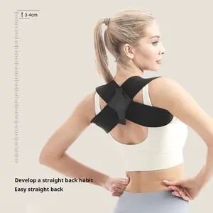 Bench Press Shoulder Training Belt Push Chest Straight Back Correction Belt Men's and Women's Open Shoulder Fitness Heavy Shoulder Strap Training Auxiliary Belt Black Tool weighted vest lifting straps thrusting belt dumbbell set