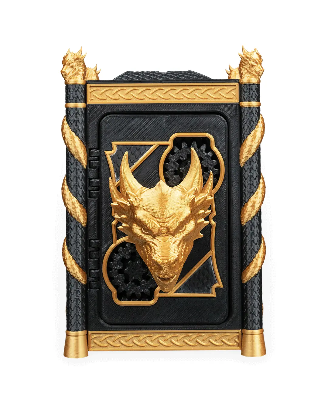Hoard Lord Coin Bank – Dragon Piggy Bank | 3D Printed Fantasy Whimsy Vaults Coin Bank | Fusion Layer 3D Collectible
