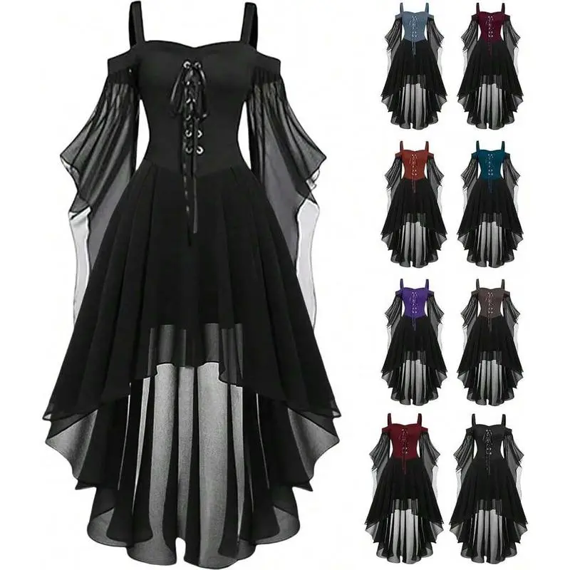 black dress eastern Women's Plus Size Middle Eastern Traditional Dress with Batwing Sleeves