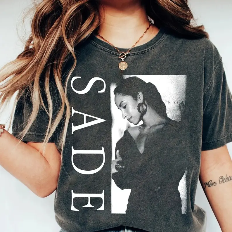 Sade Vintage 90s T-Shirt, Sade Concert Shirt, Sade Pop Music Fan shirt, Sade Gifts for Men Women Unisex Tee, Sade Adu Gift Merch, Gildan Shirt Unisex Crewneck