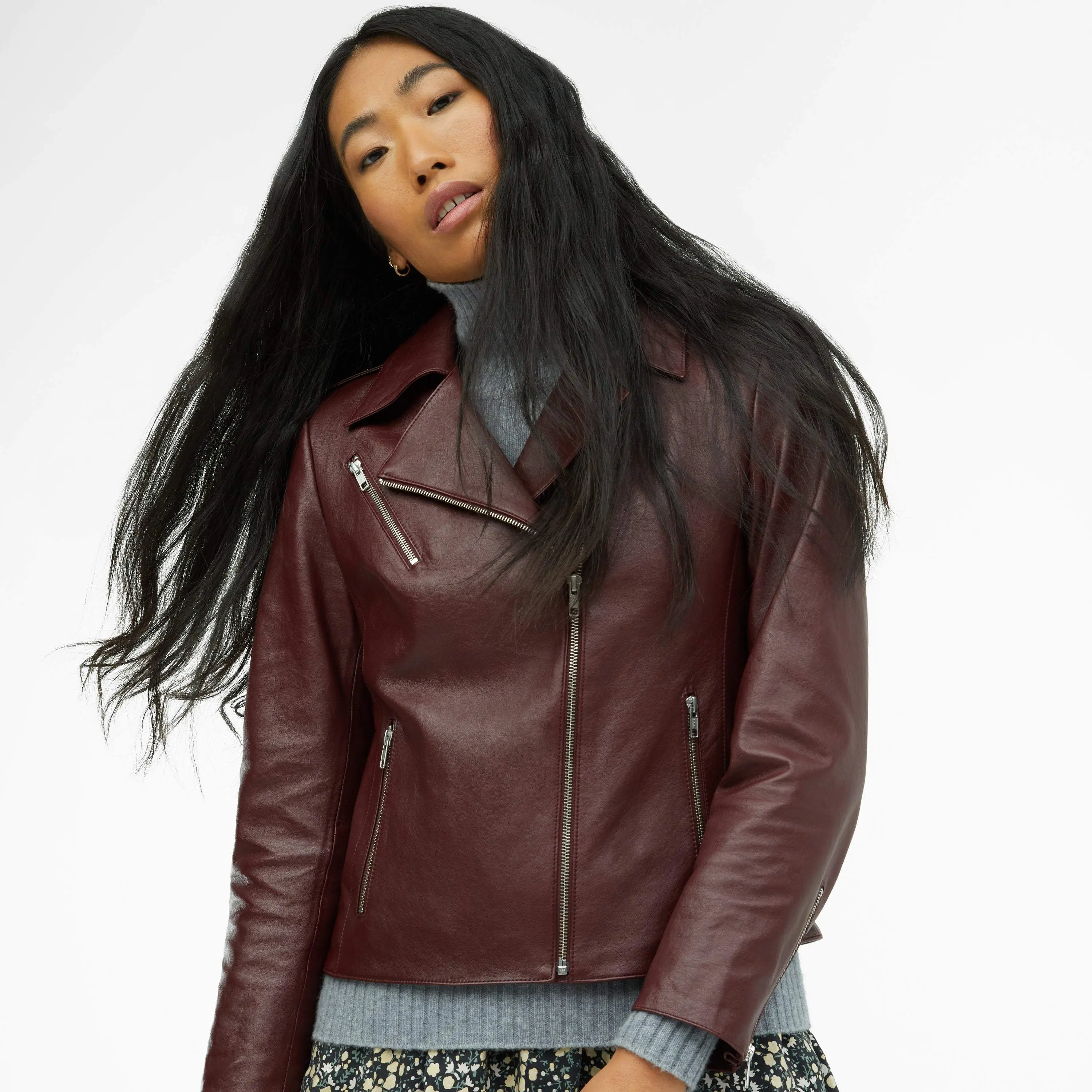 Lou Lightweight Lambskin Leather Jacket