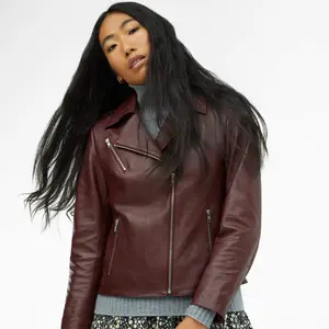 Lou Lightweight Lambskin Leather Jacket