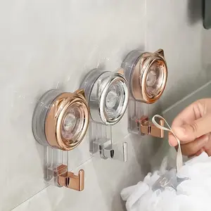 2PCS Suction Cup Hooks for Shower,Removable Shower Towel Hooks Suction Hooks No Drill Hook for Glass Door for Holloween Decoration Mirror, Windows, Tile, Robe, Bathroom hook that stick Organiser Hanger