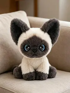 Cute calico cat plush toy sofa ornament gift for giving
