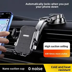 Practical Car Accessory: Multi-Functional Gravity Car Phone Holder, Fits Dashboard & Air Vent for Navigation Charging