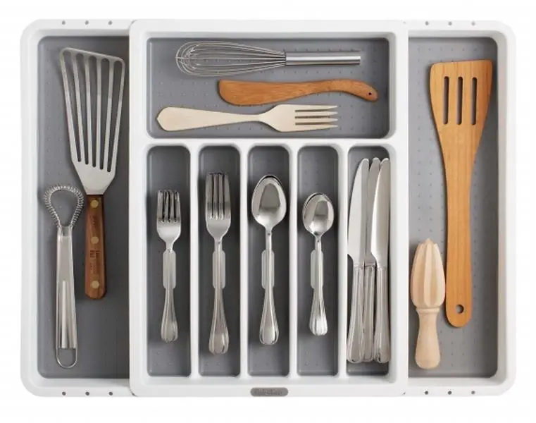 Made Smart Housewares Expandable Silverware Tray 29308