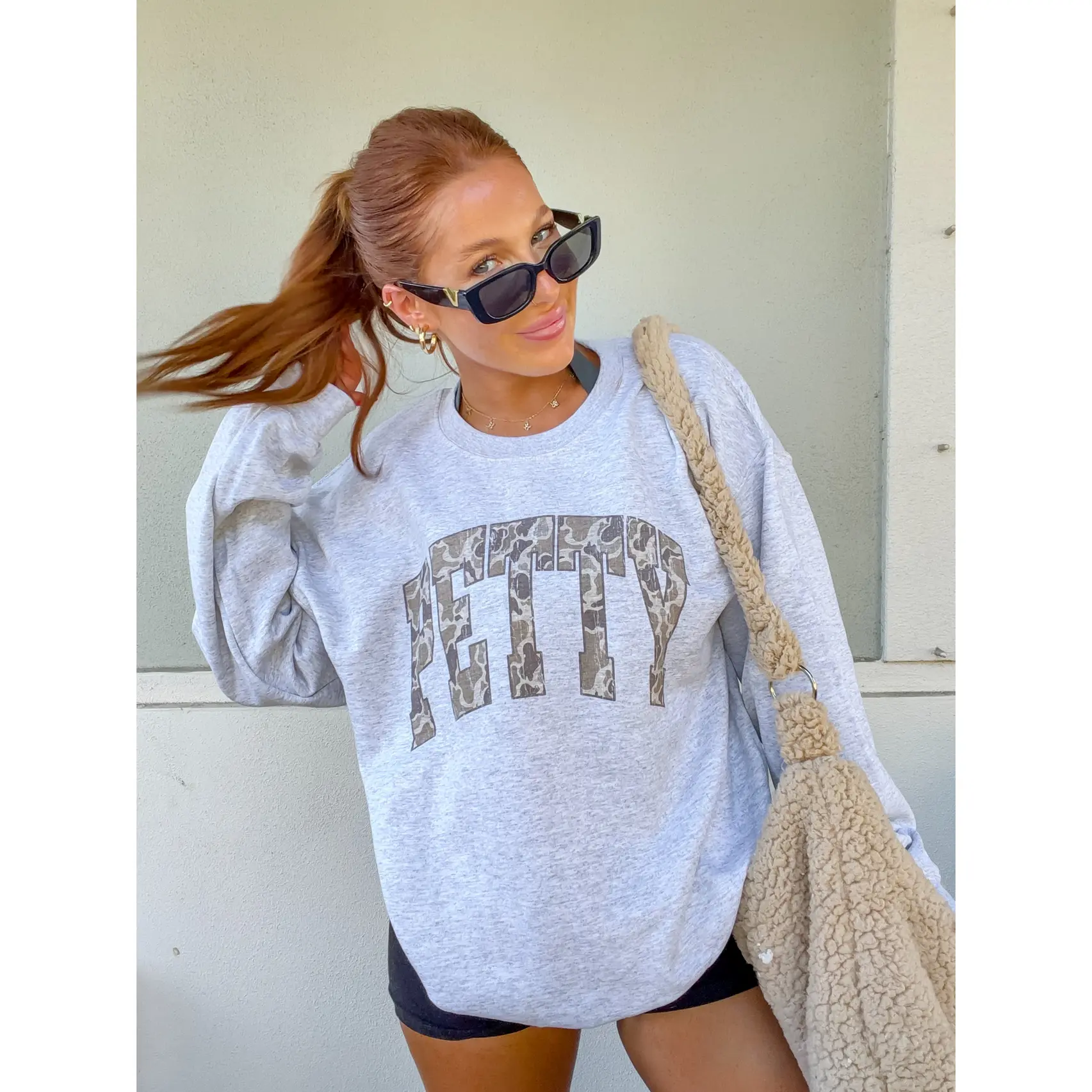 Camo Petty Graphic Top