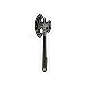Doom Axe Transparent Outdoor Stickers, Die-Cut, 1pc